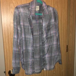 American eagle flannel, grey with multi colors